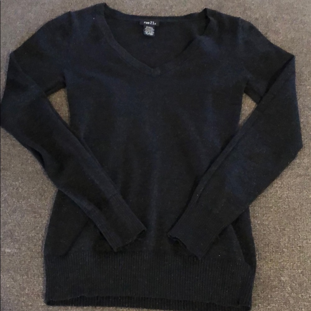 Shimmer black sweater